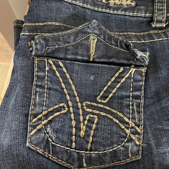 Kut From The Kloth Womens Contrast Stitch Flap So Low Kate Bootcut Jeans Sz 6 - Picture 9 of 10